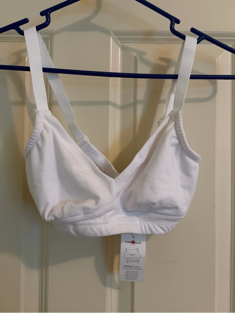 Cosabella White Cotton Wireless Bralette